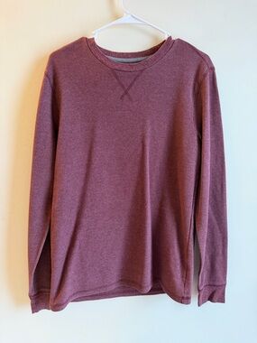 Old Navy Ribbed Long Sleeve Top in Mauve